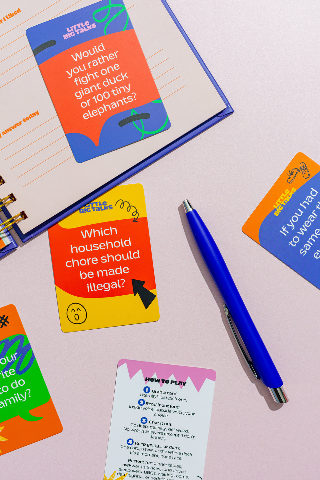 Little Big Talks Bundle – Cards + Journal + Bonus Pen