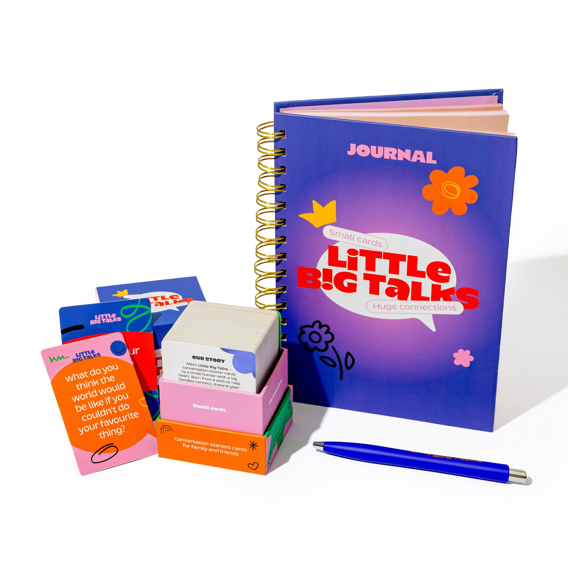 Little Big Talks Bundle – Cards + Journal + Bonus Pen